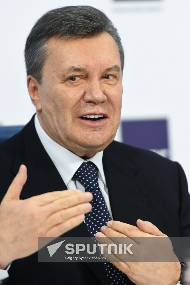 News conference of Viktor Yanukovych