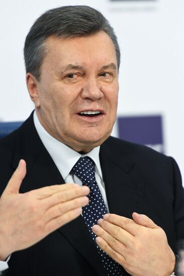 News conference of Viktor Yanukovych