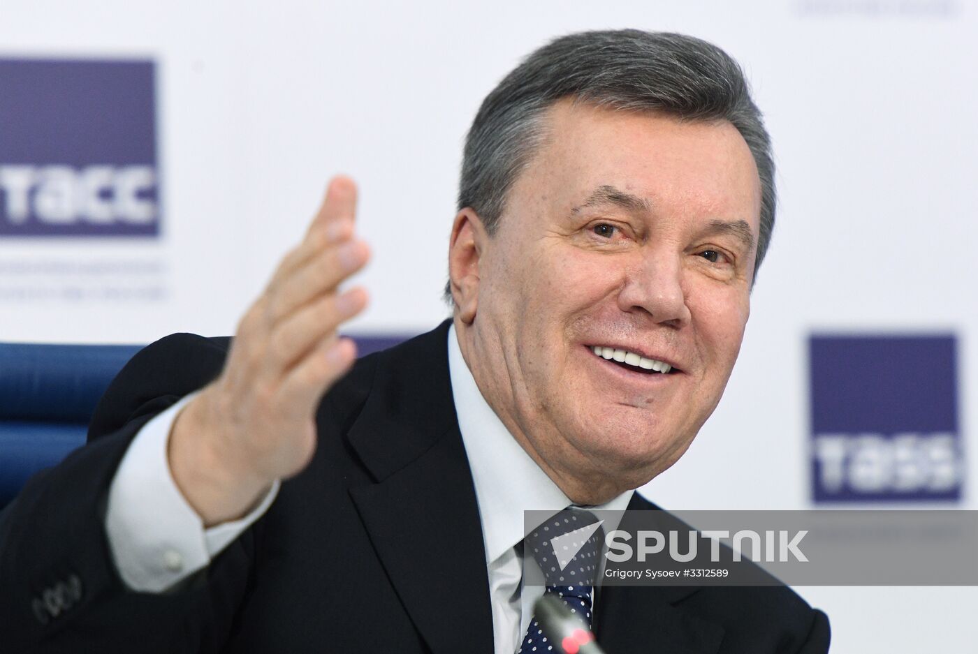 News conference of Viktor Yanukovych