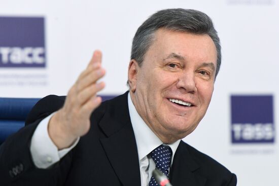 News conference of Viktor Yanukovych
