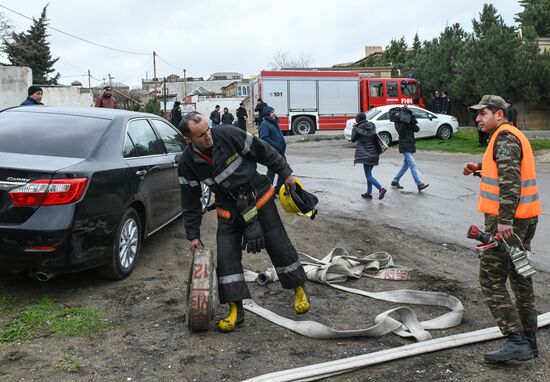 Fire at drug abuse clinic in Baku