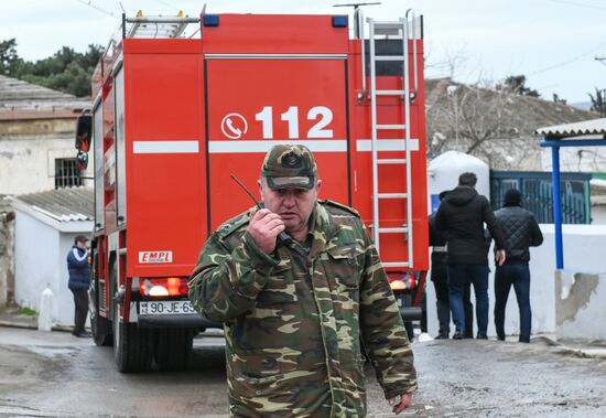 Fire at drug abuse clinic in Baku