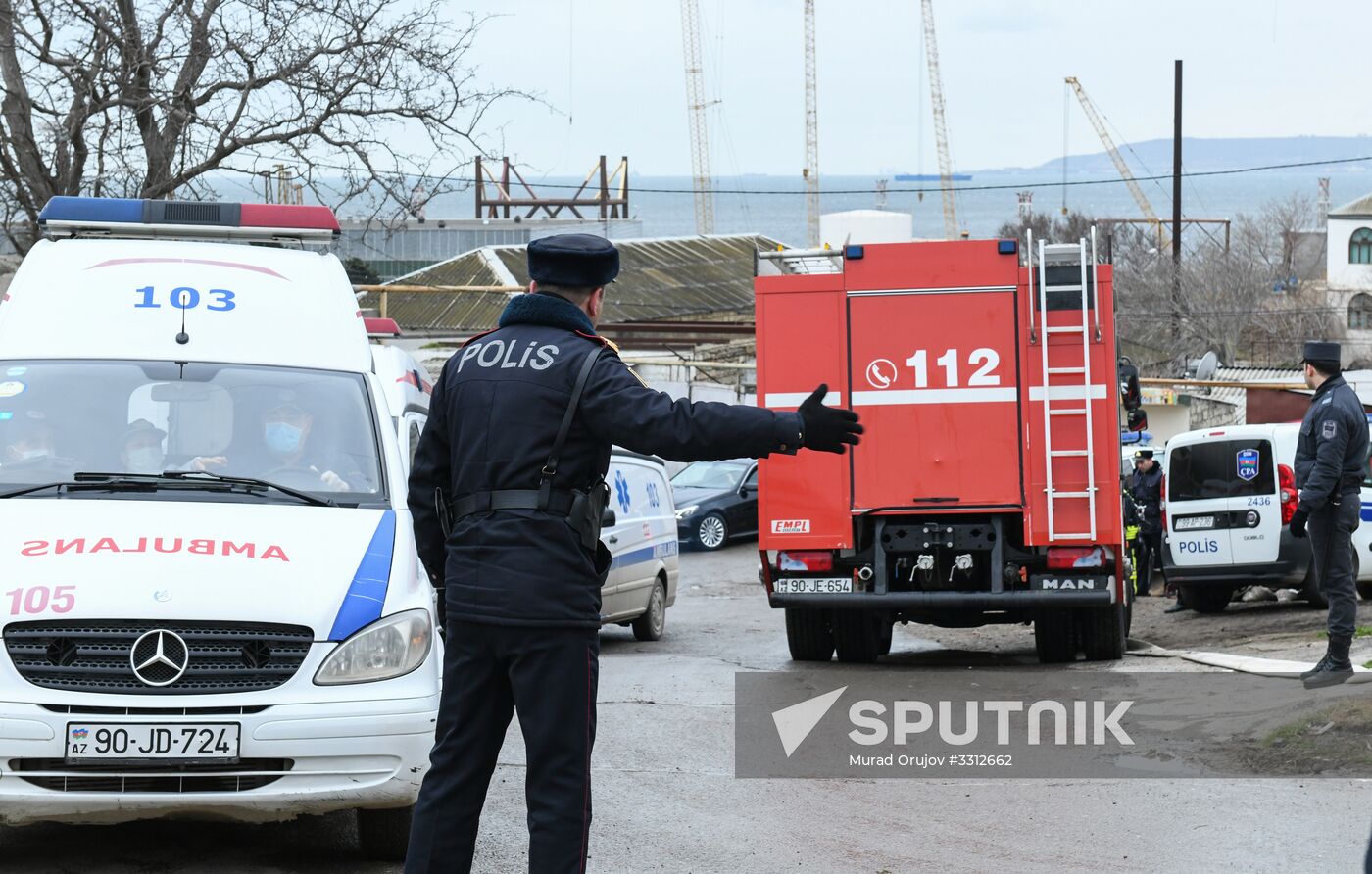 Fire at drug abuse clinic in Baku