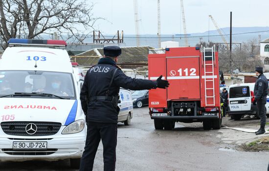 Fire at drug abuse clinic in Baku