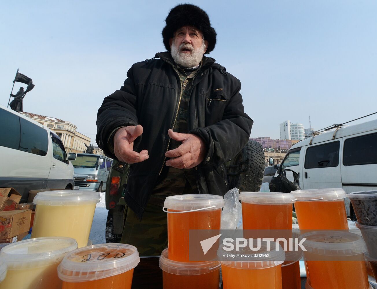 Food market in Vladivostok