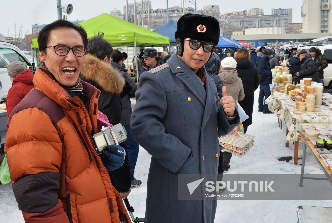 Food market in Vladivostok