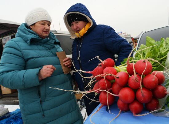 Food market in Vladivostok