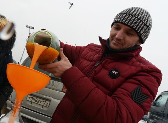 Food market in Vladivostok