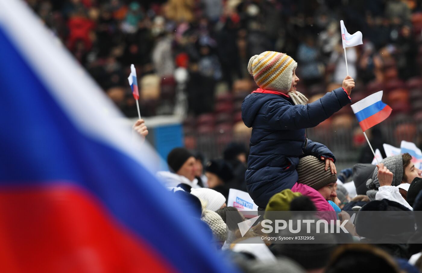 Rally in support of Vladimir Putin for president