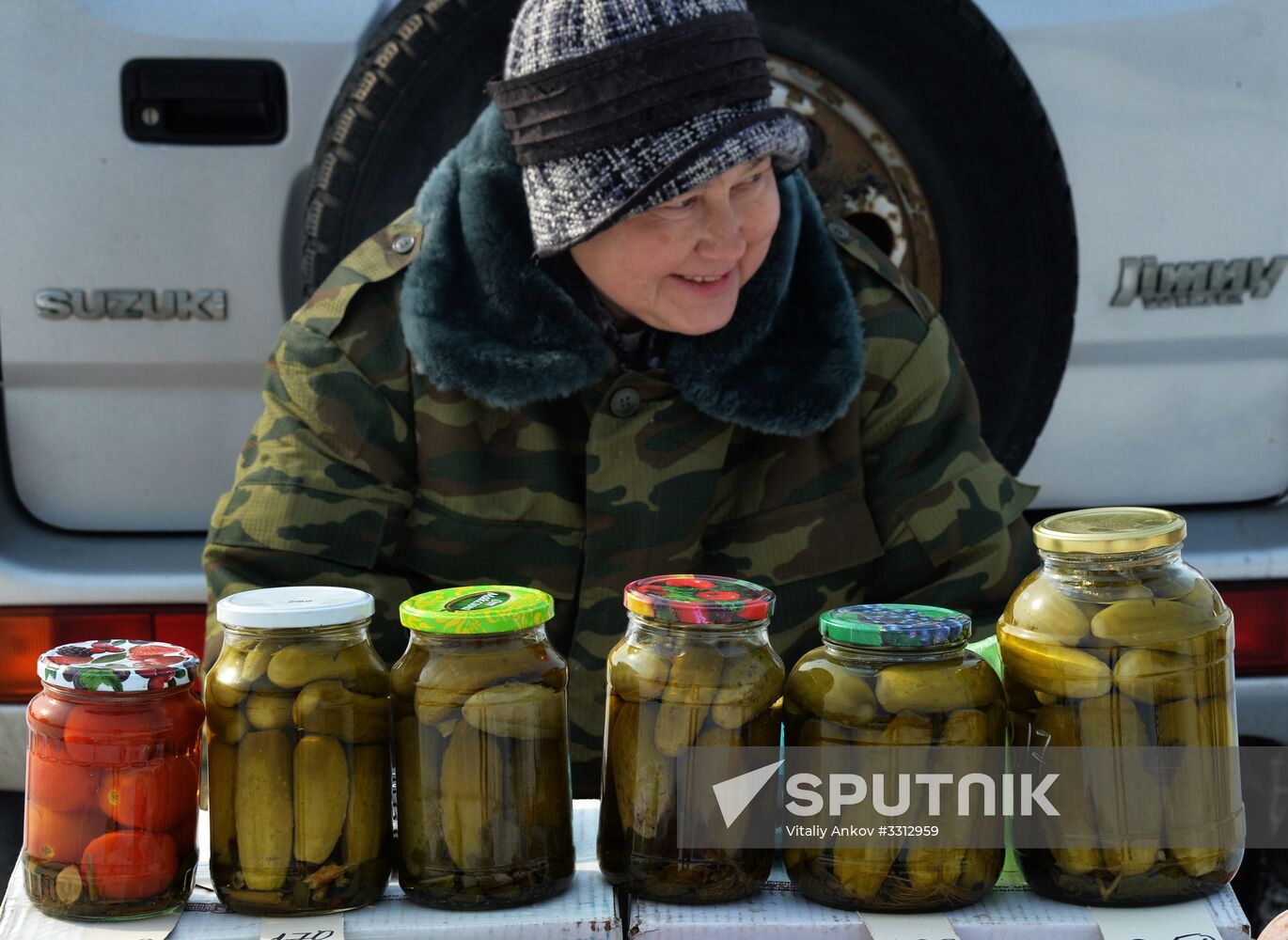 Food market in Vladivostok