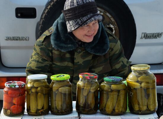 Food market in Vladivostok
