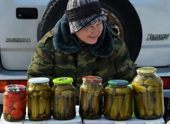 Food market in Vladivostok