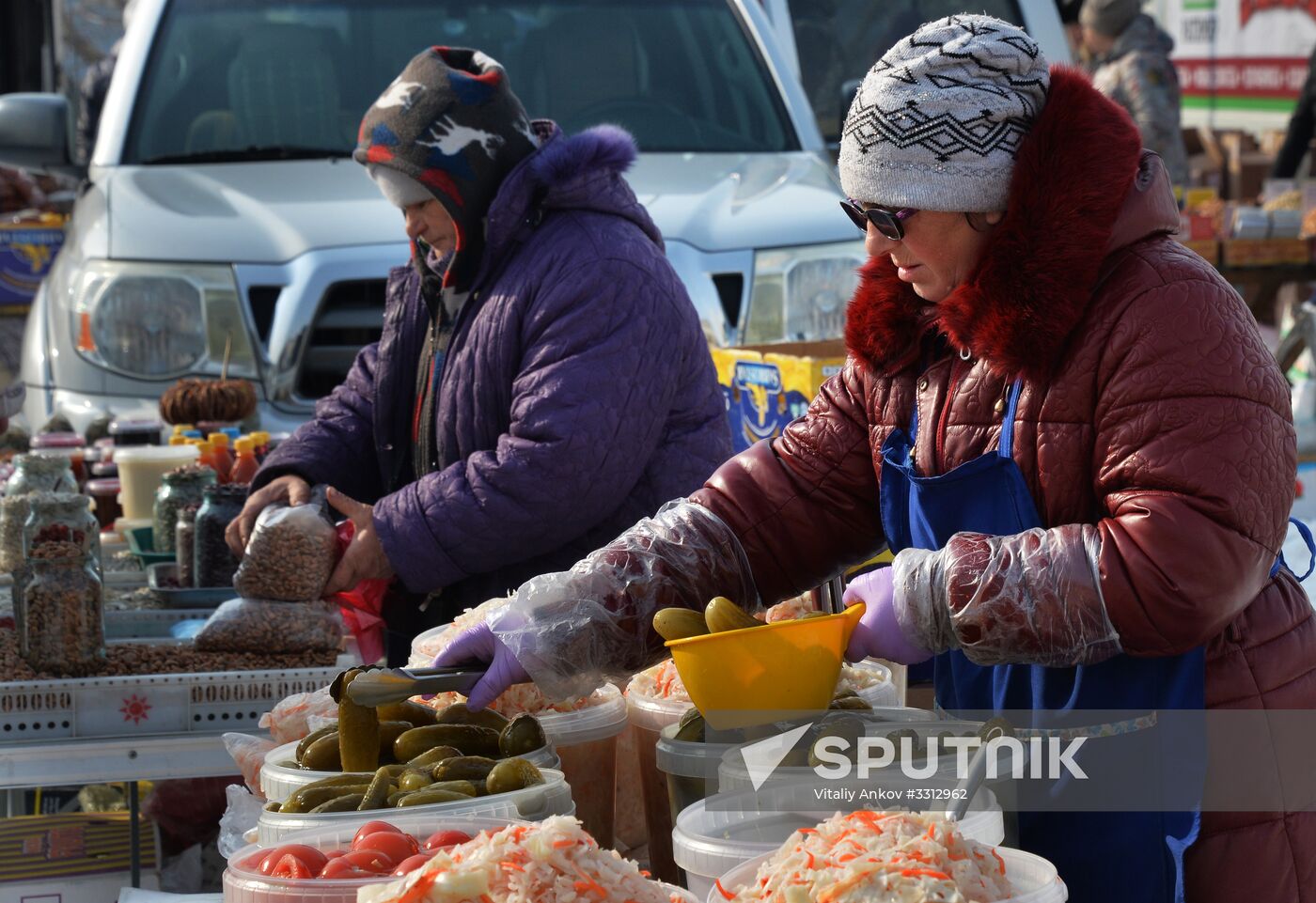 Food market in Vladivostok