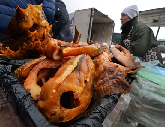 Food market in Vladivostok