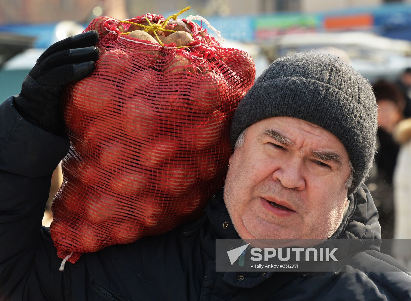 Food market in Vladivostok