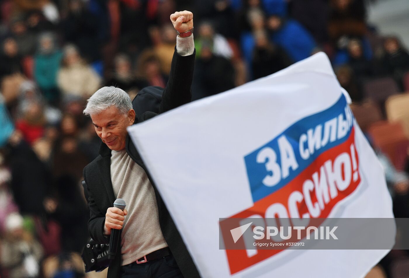 Rally in support of Vladimir Putin for president