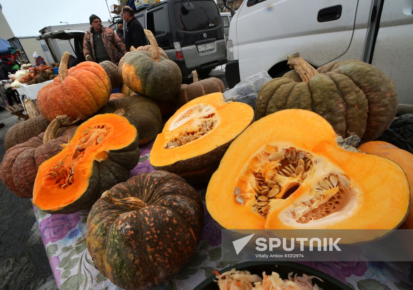 Food market in Vladivostok