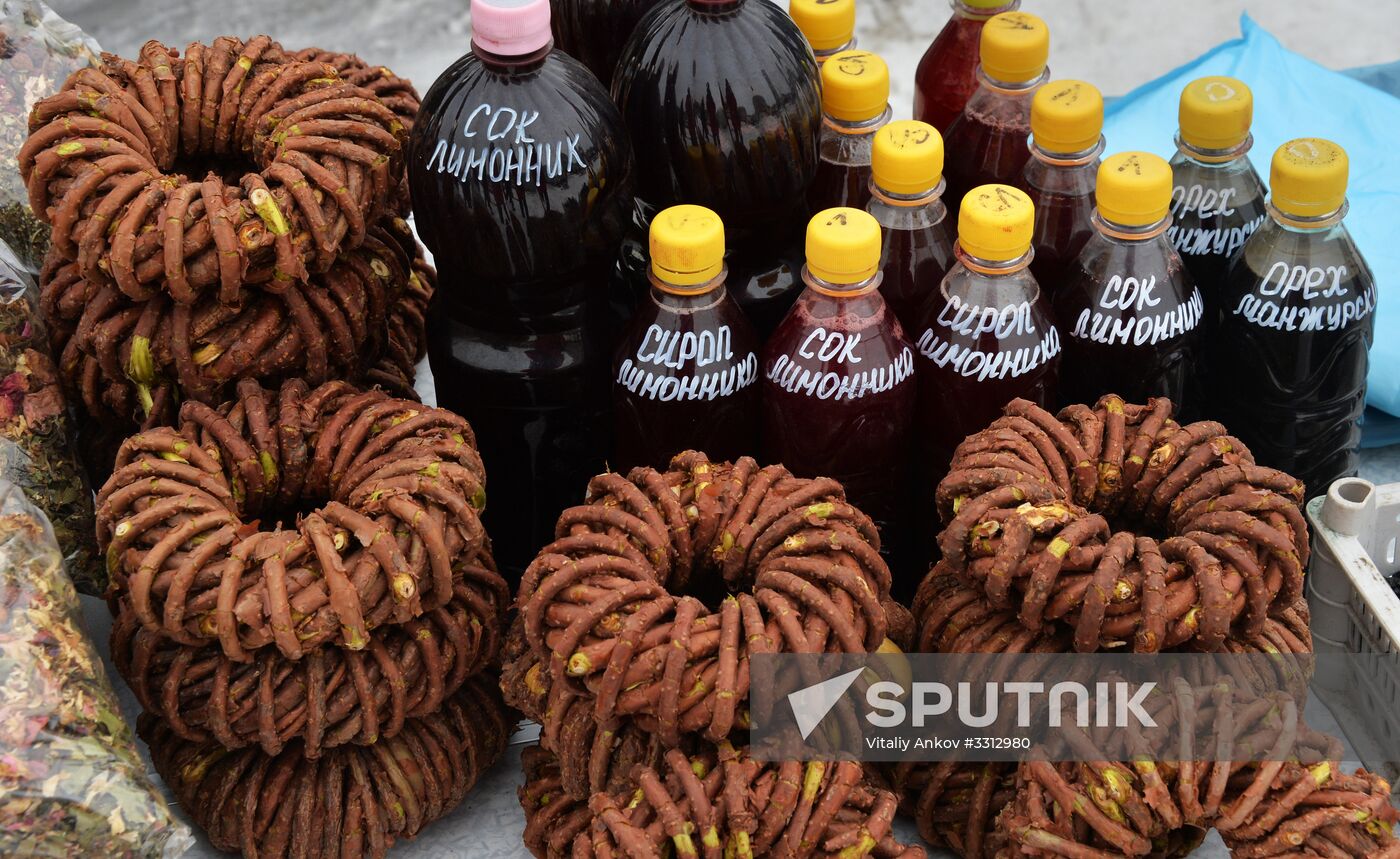 Food market in Vladivostok