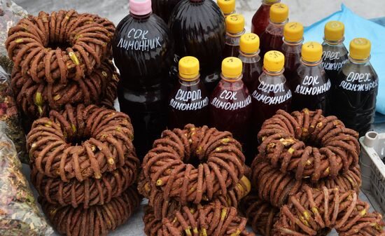 Food market in Vladivostok