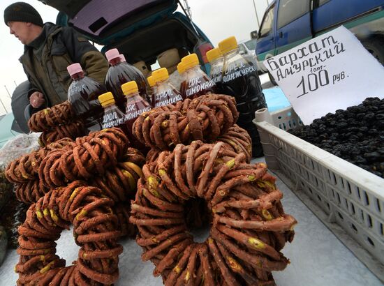 Food market in Vladivostok