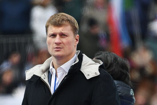 Rally in support of Vladimir Putin for president