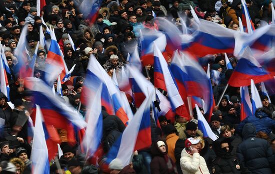 Rally in support of Vladimir Putin for president