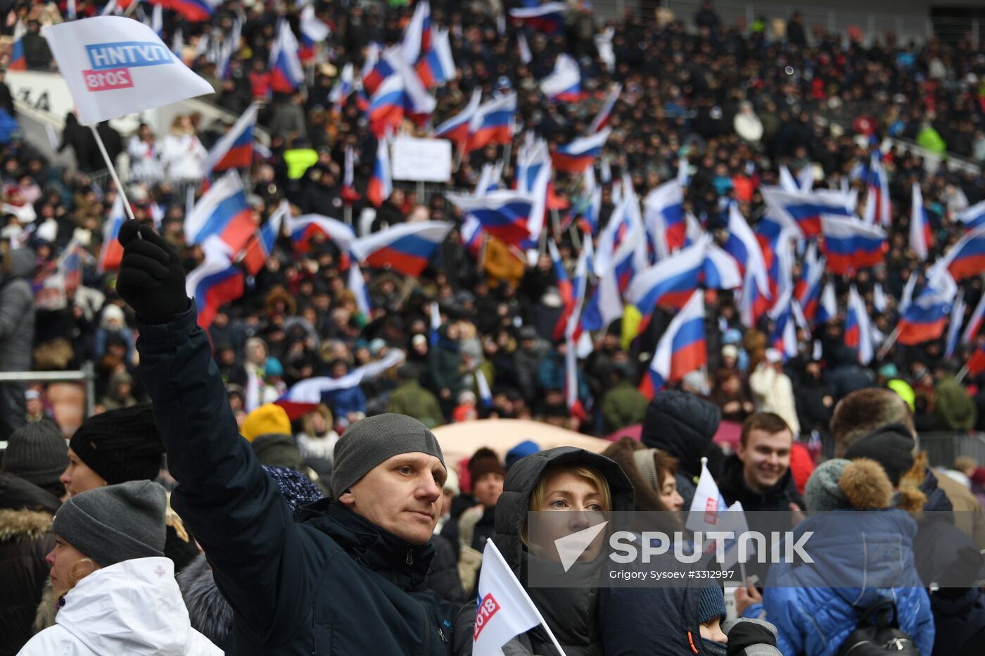 Rally in support of Vladimir Putin for president