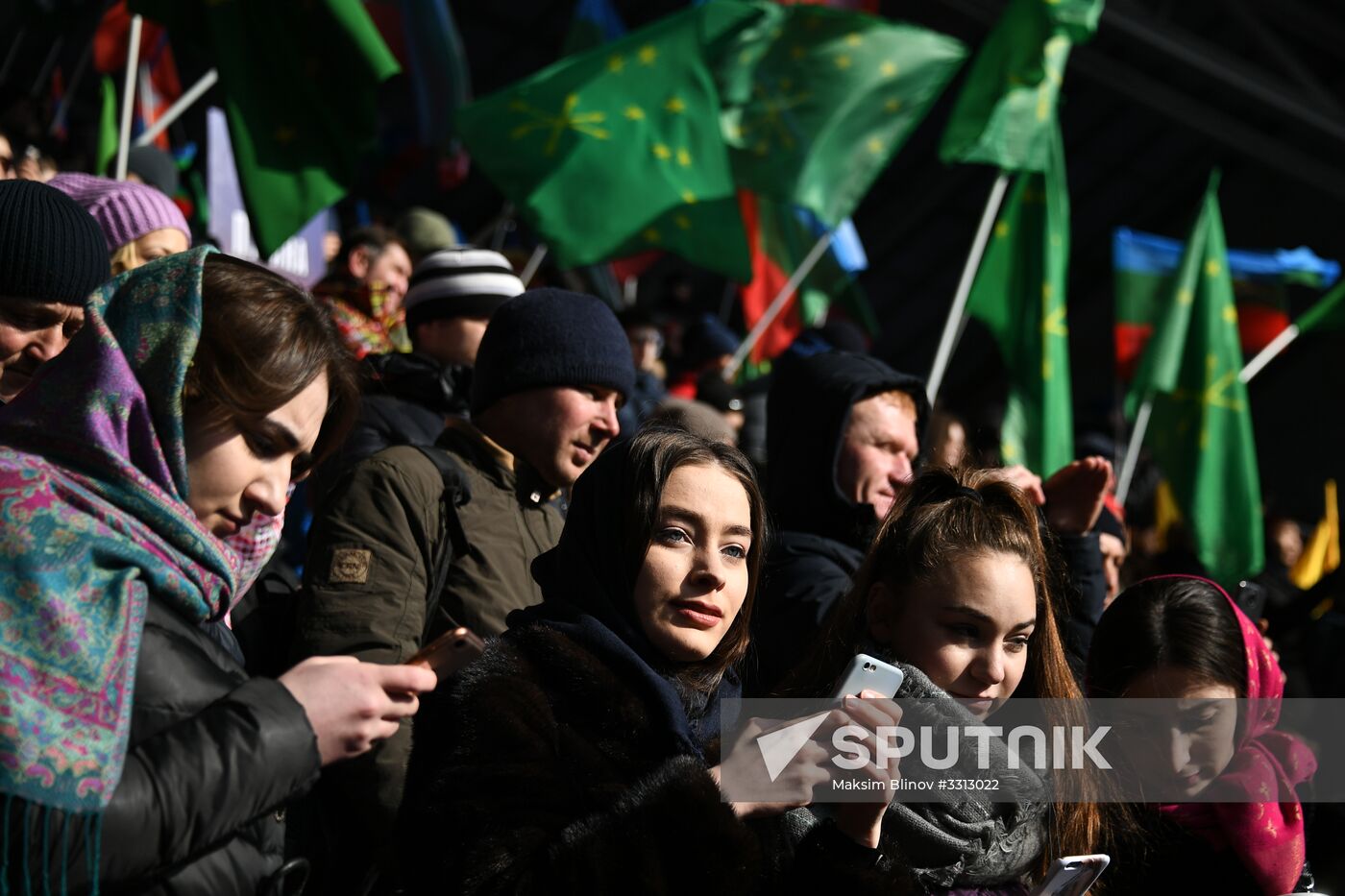 Rally in support of Vladimir Putin for president