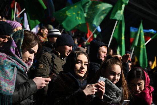 Rally in support of Vladimir Putin for president