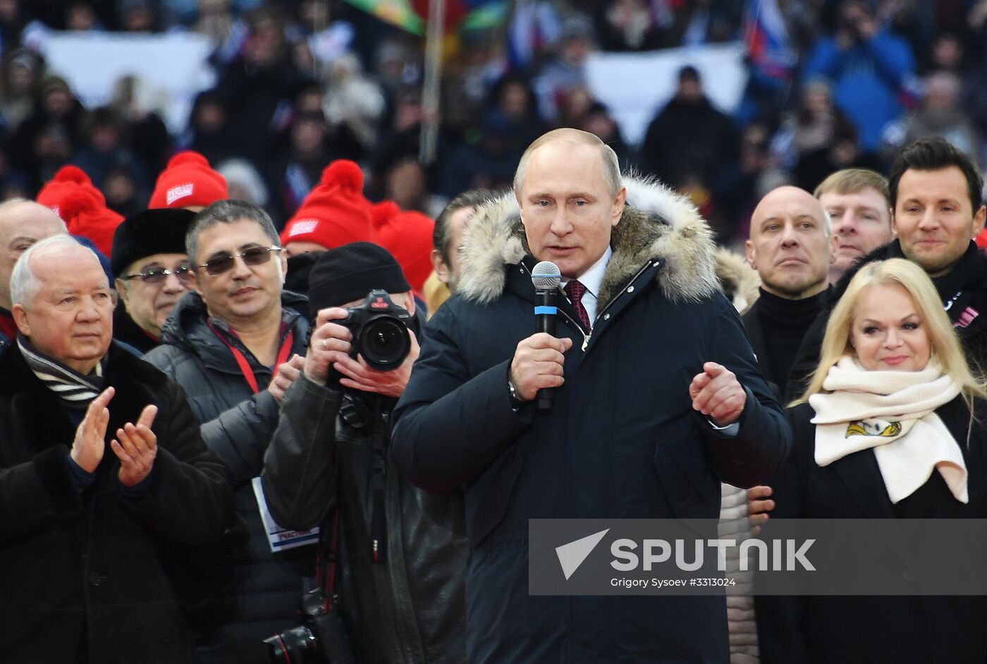 Rally in support of Vladimir Putin for president