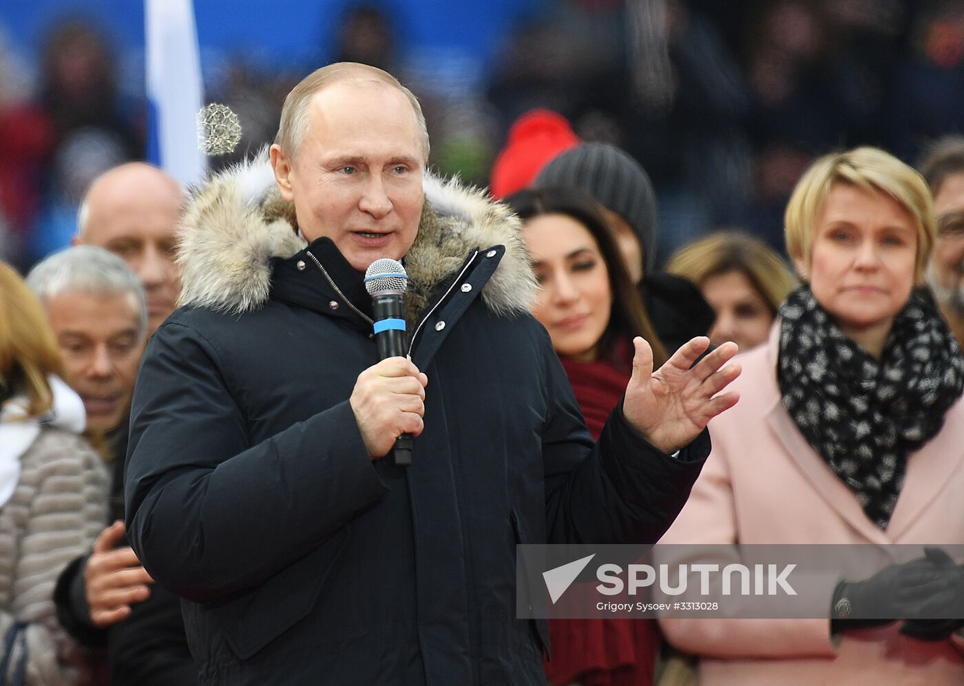 Rally in support of Vladimir Putin for president