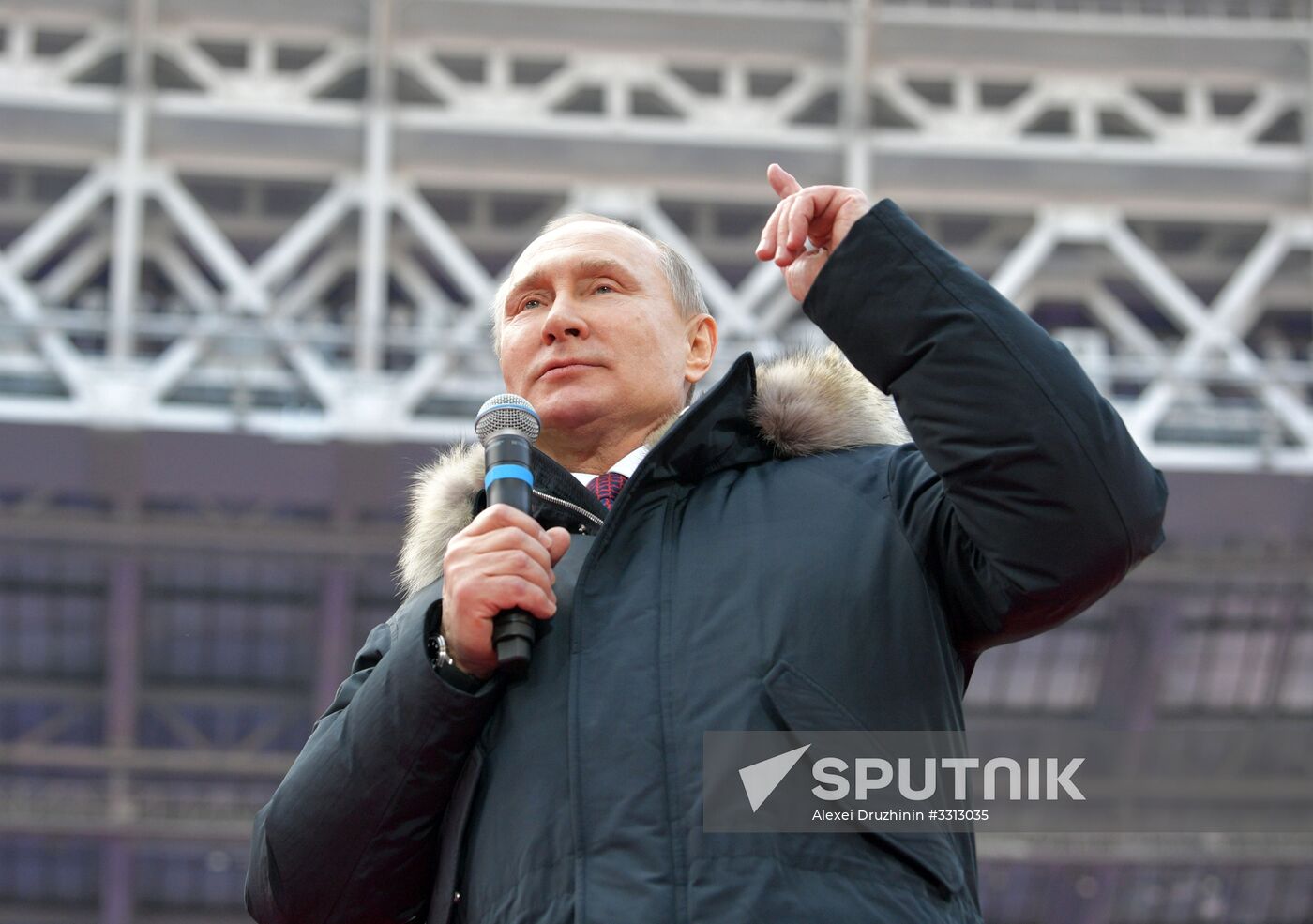Rally in support of Vladimir Putin for president