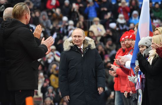 Rally in support of Vladimir Putin for president