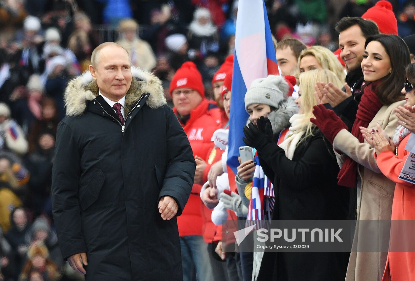 Rally in support of Vladimir Putin for president