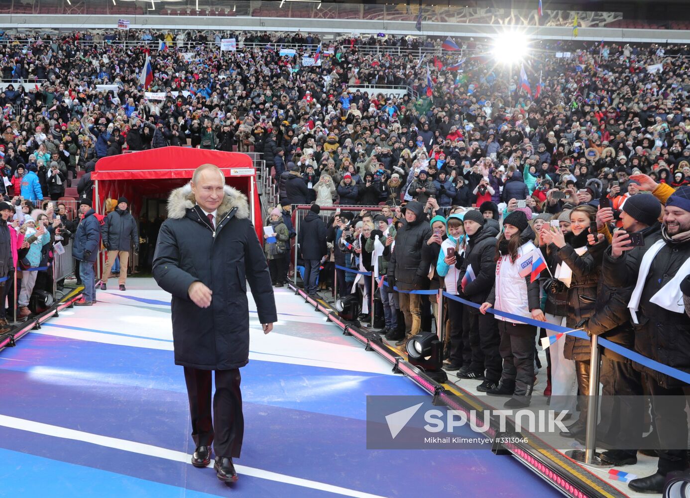 Rally in support of Vladimir Putin for president