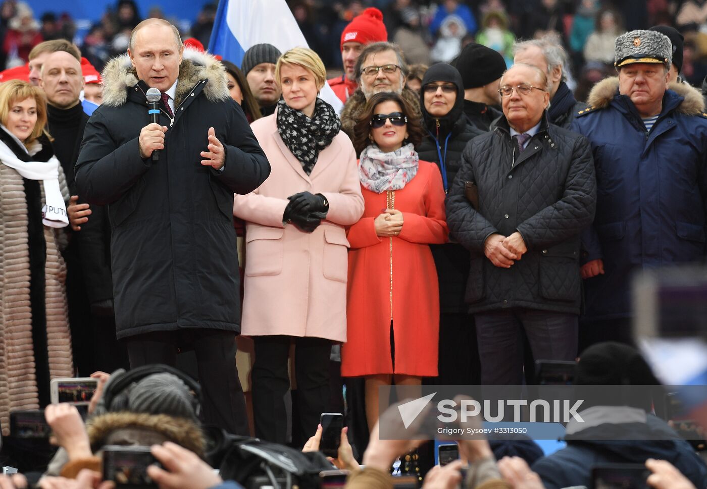 Rally in support of Vladimir Putin for president