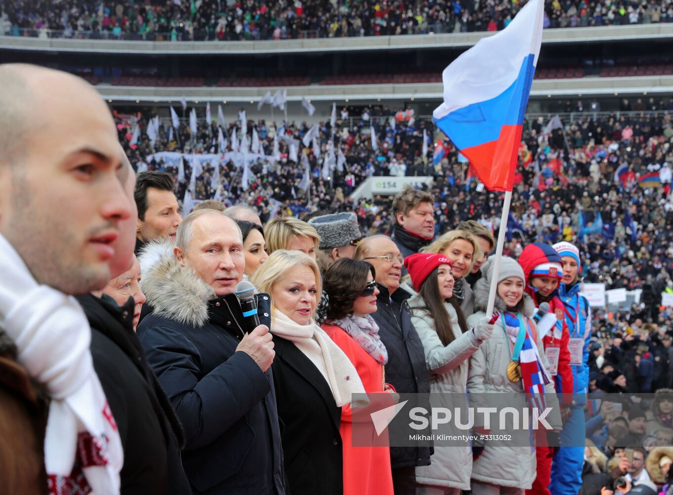 Rally in support of Vladimir Putin for president