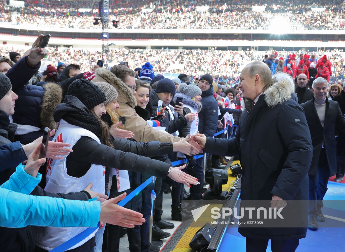 Rally in support of Vladimir Putin for president