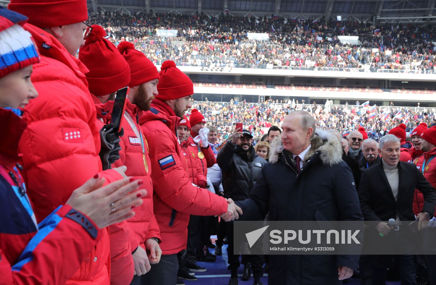 Rally in support of Vladimir Putin for president