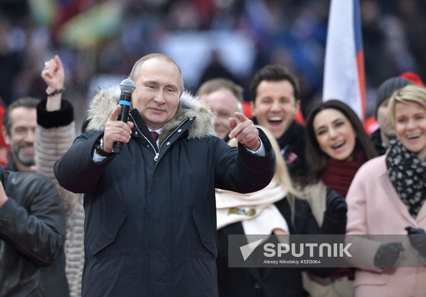 Rally in support of Vladimir Putin for president