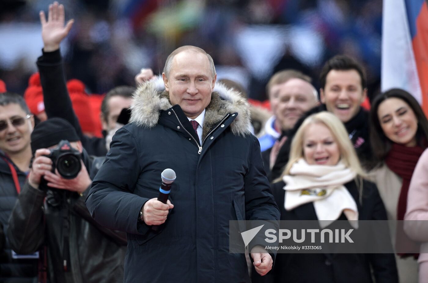 Rally in support of Vladimir Putin for president