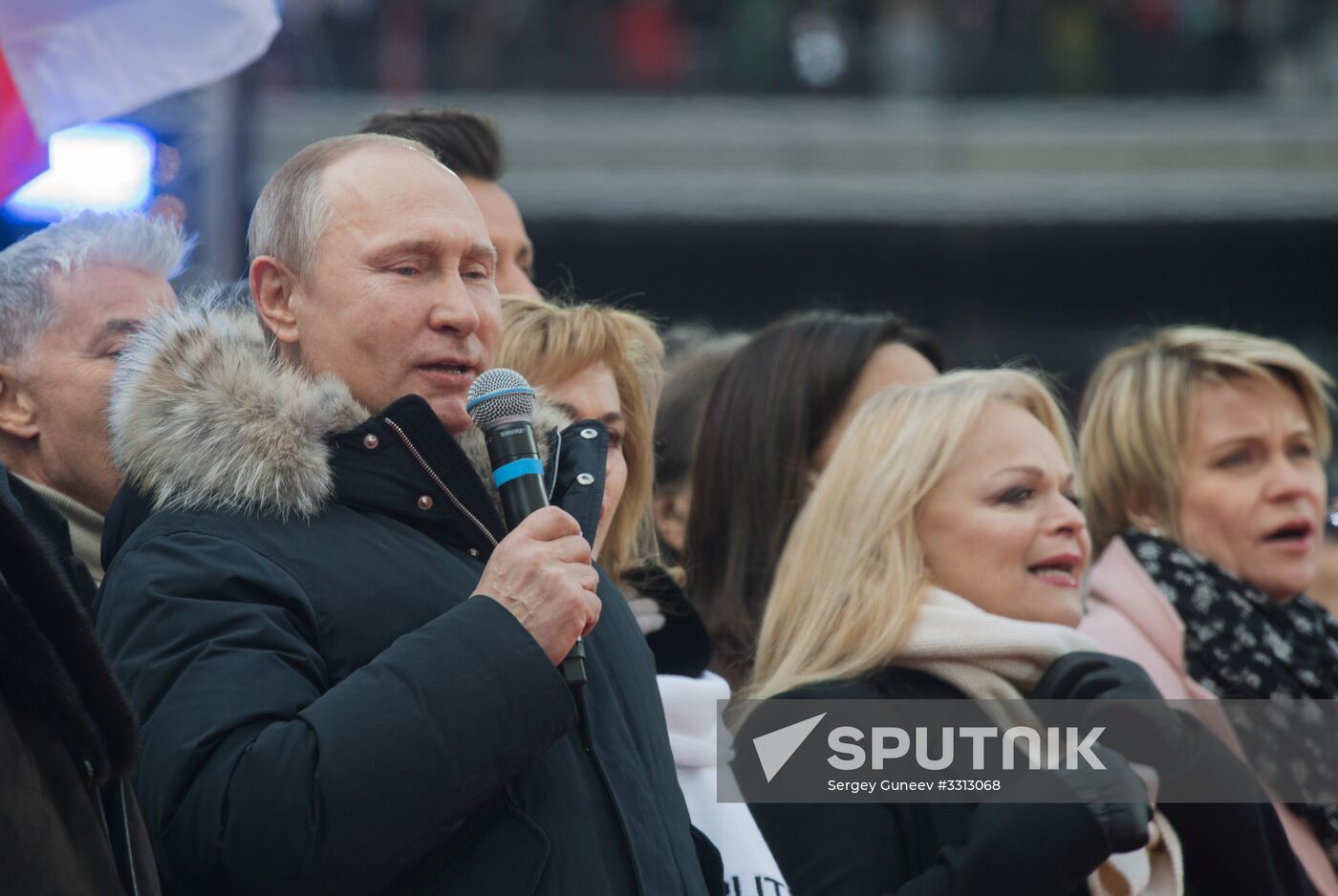Rally in support of Vladimir Putin for president