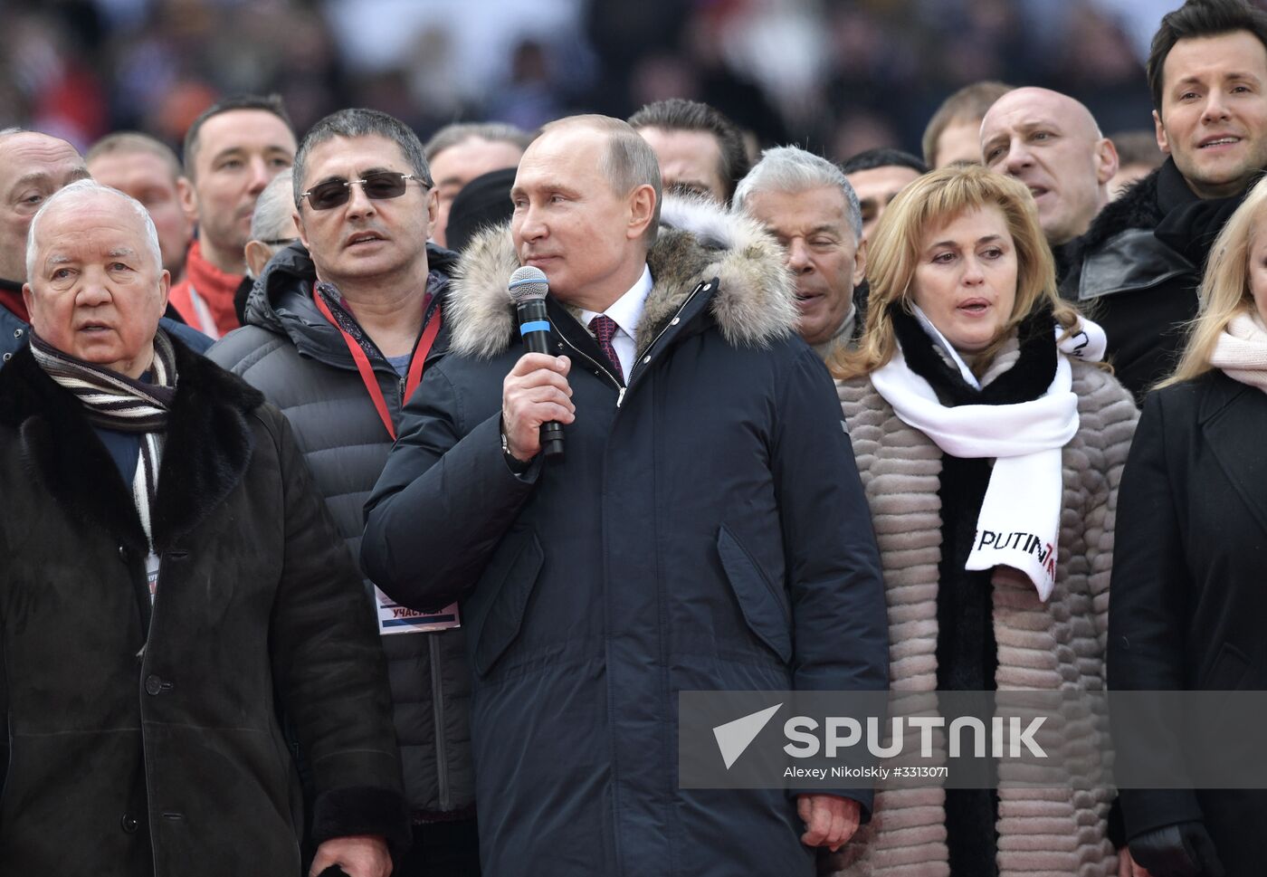 Rally in support of Vladimir Putin for president