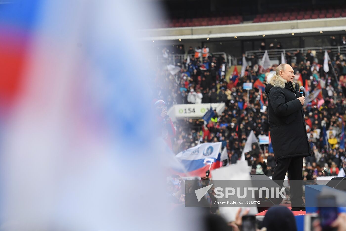 Rally in support of Vladimir Putin for president