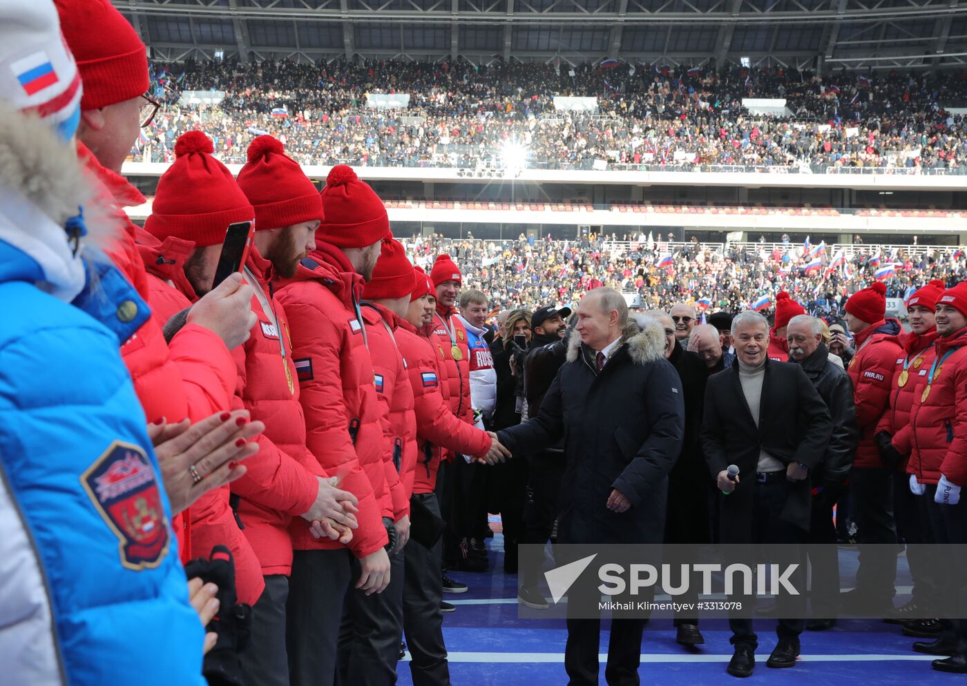 Rally in support of Vladimir Putin for president