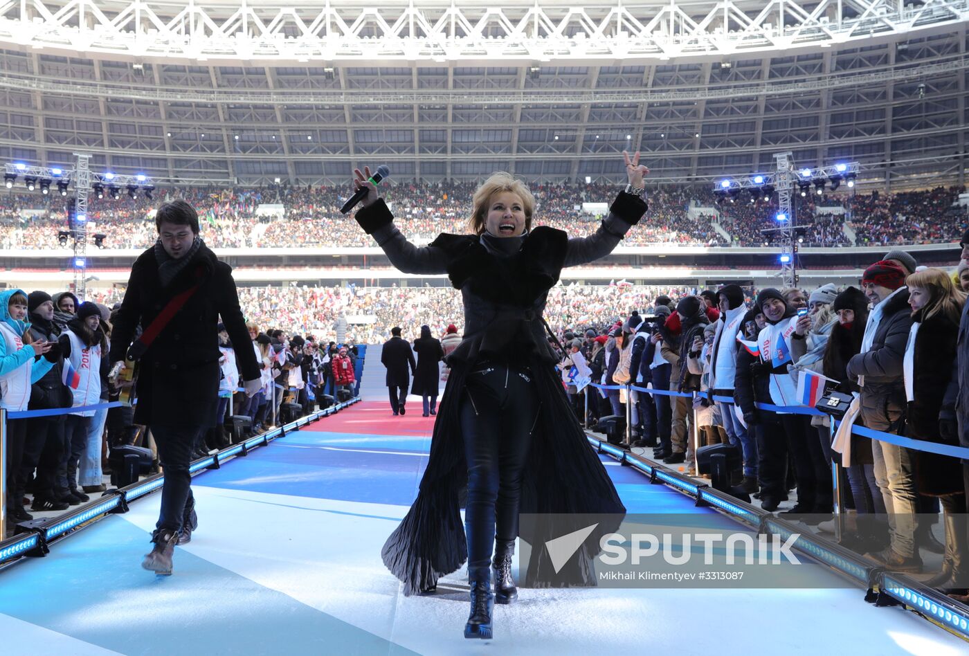 Rally in support of Vladimir Putin for president