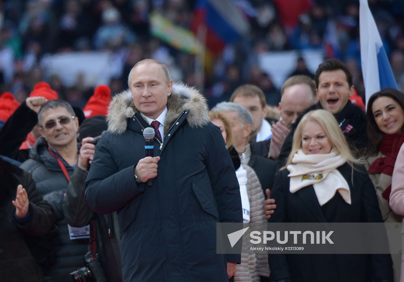 Rally in support of Vladimir Putin for president