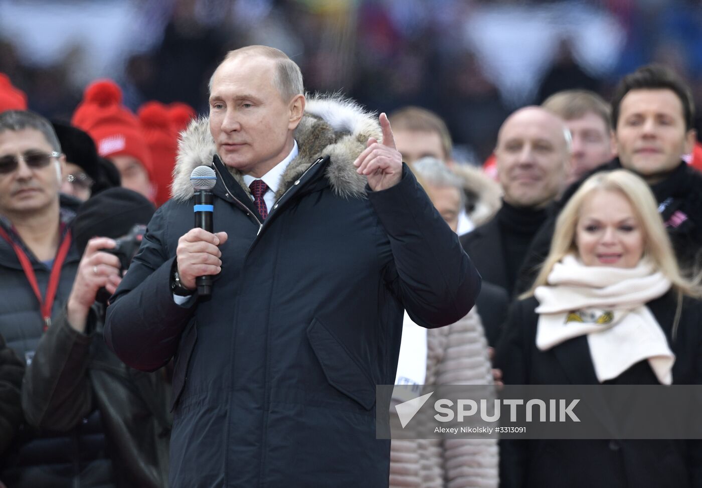 Rally in support of Vladimir Putin for president