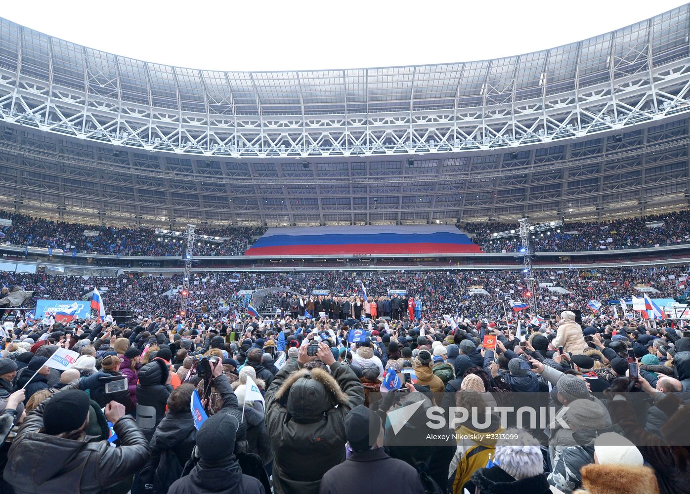 Rally in support of Vladimir Putin for president