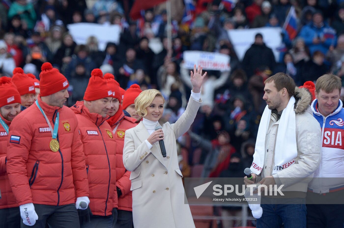 Rally in support of Vladimir Putin for president